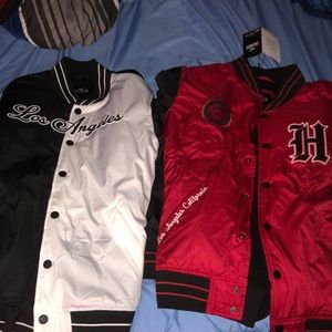 These are two varsity holister jackets